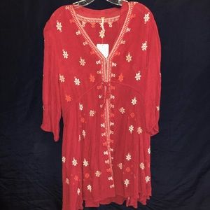 Free people. Red dress